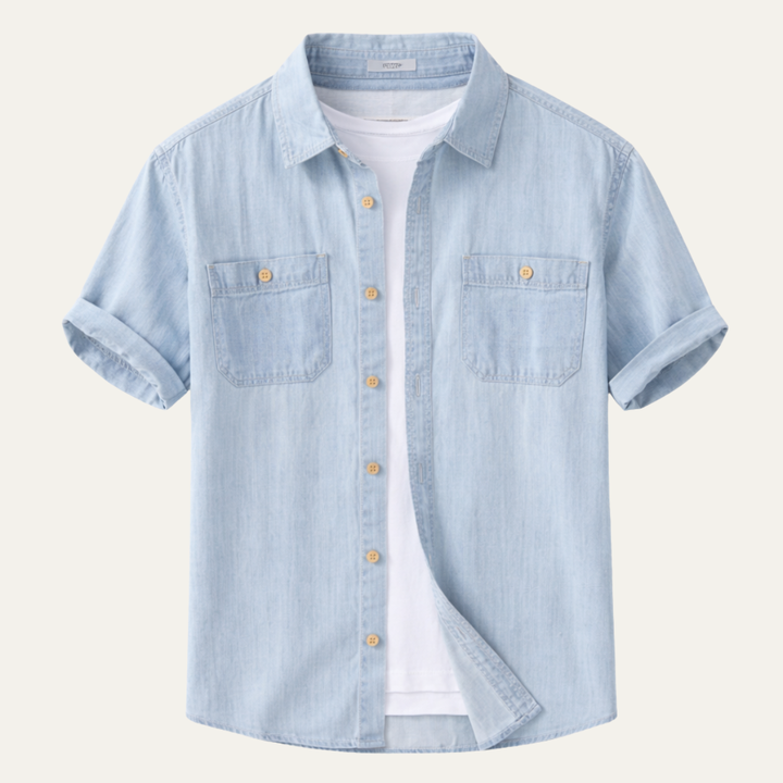 La chemise en denim décontractée pour homme Silvercrest Ridge en 100 % coton