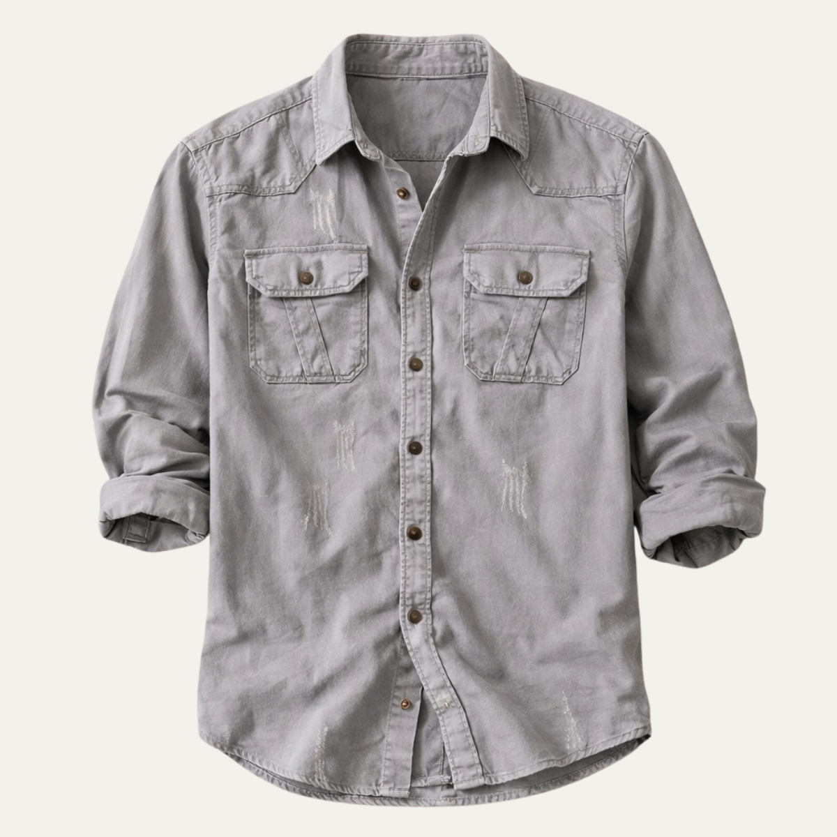 Chemise en Denim Décontractée pour Homme Millridge avec Poches Doubles
