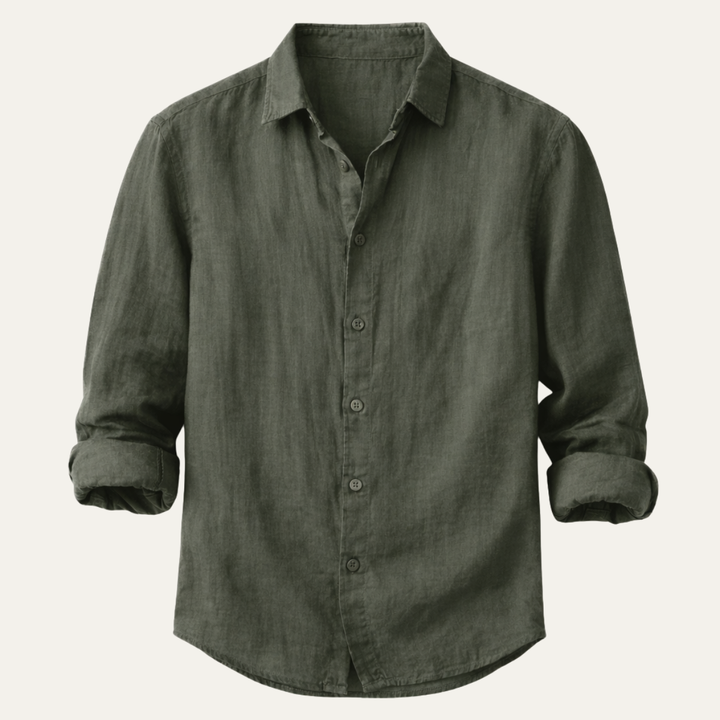 La chemise décontractée légère en mélange de lin pour homme Pinecrest Automne