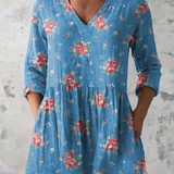 Melanie | Blouse Longue avec Décolleté en V