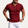 Le Polo d'Été en Coton Élastique à Rayures pour Hommes Firenze