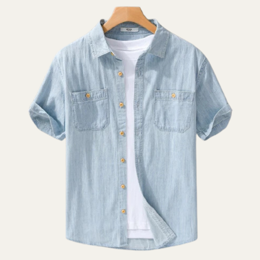 La chemise en denim décontractée pour homme Silvercrest Ridge en 100 % coton