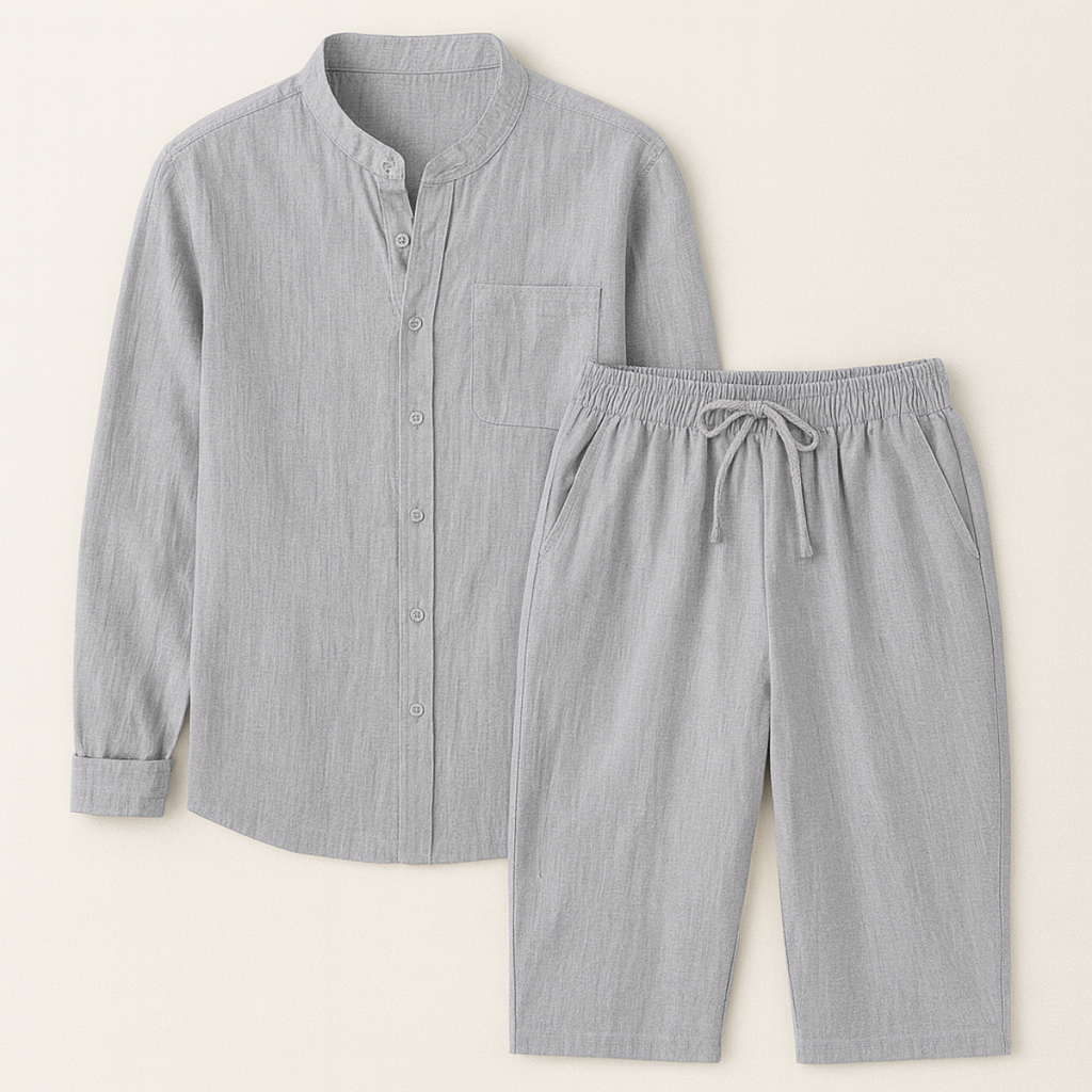 Le Ensemble d'Été Léger pour Hommes de Nottingham – Tenue de Plage en Coton