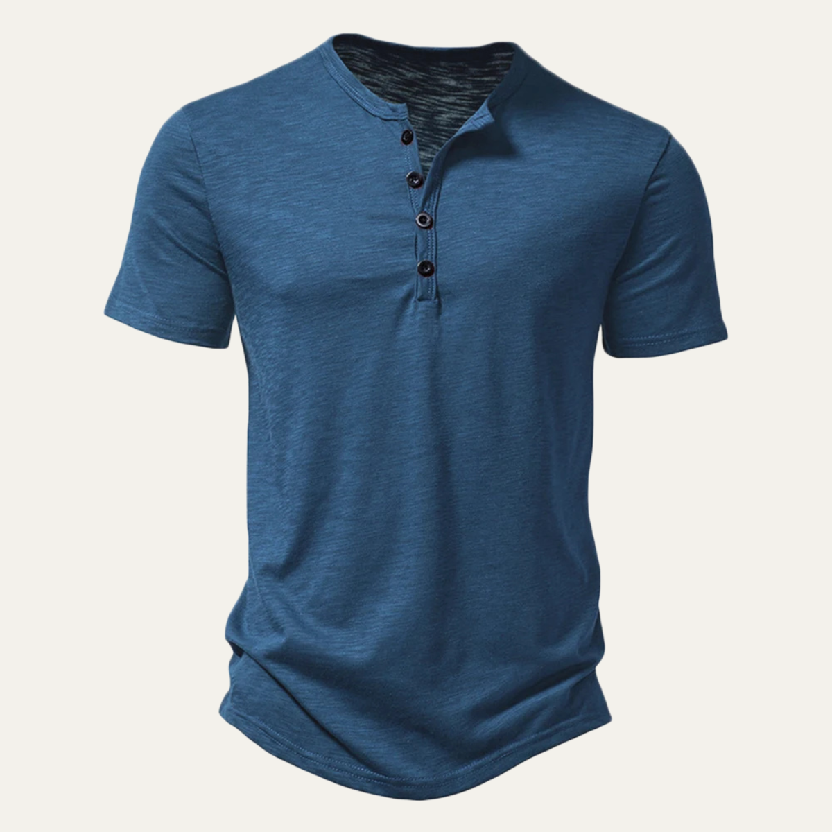 Le T-shirt d'été pour hommes Bathwick à col Henley respirant