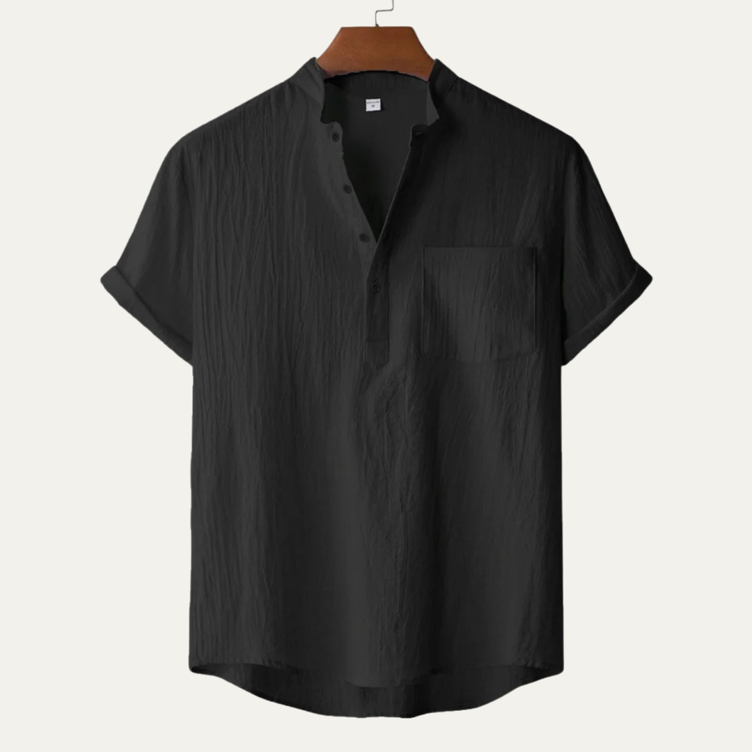 La Chemise Henley en Coton Lin d&