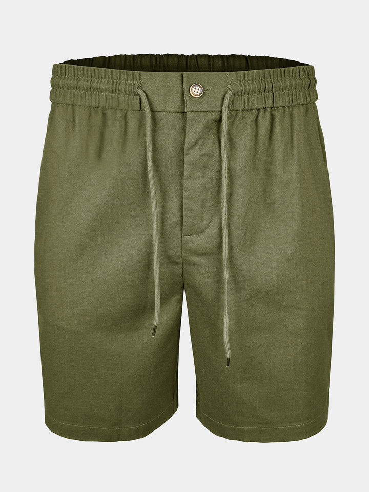 Short Homme de Plage Respirant en Lin et Coton
