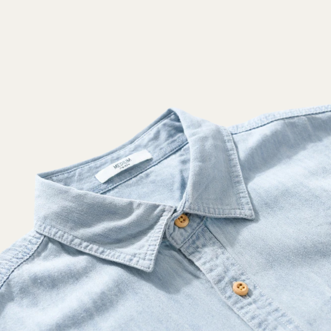 La chemise en denim décontractée pour homme Silvercrest Ridge en 100 % coton