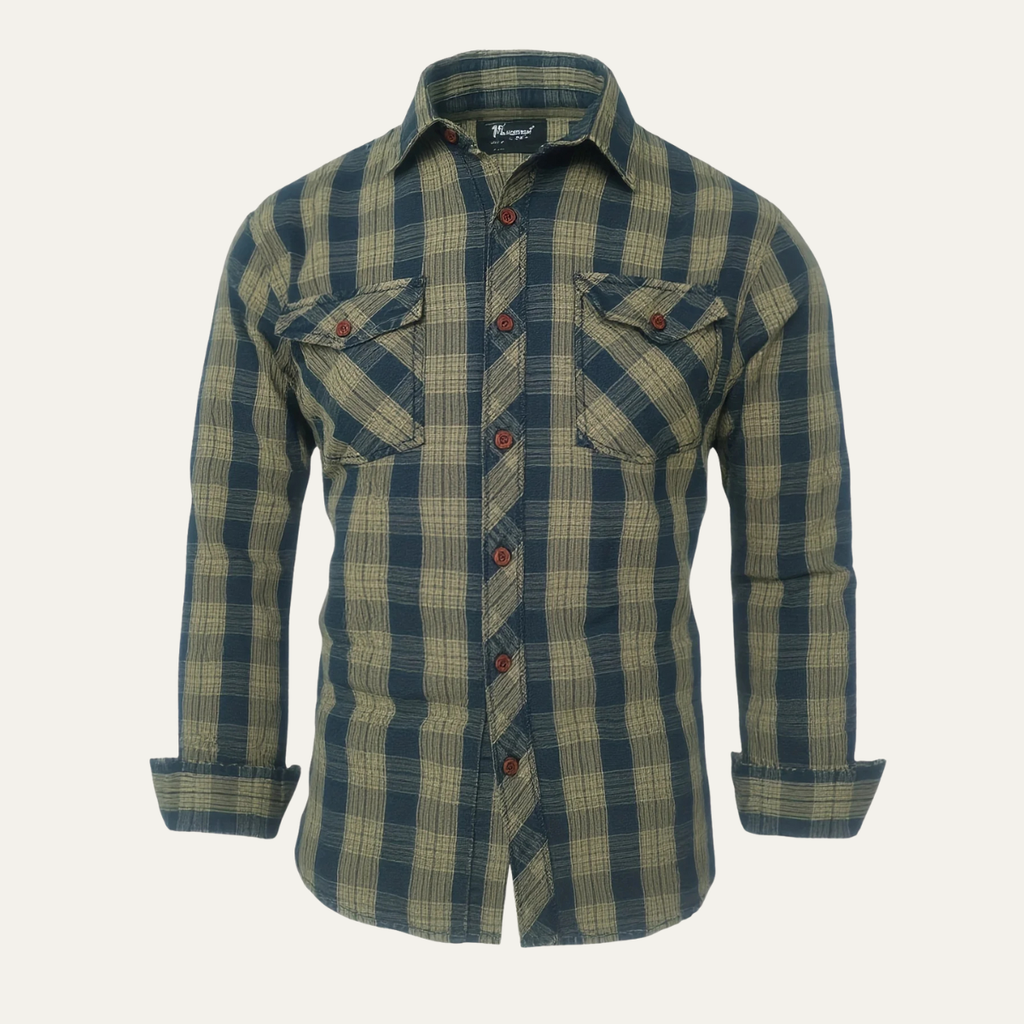 La Chemise Veste en Denim à Carreaux Vintage pour Homme Hawthorne Creek