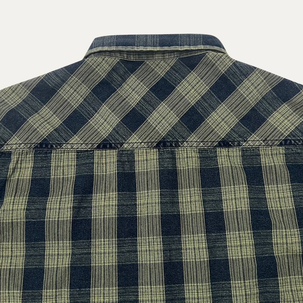La Chemise Veste en Denim à Carreaux Vintage pour Homme Hawthorne Creek