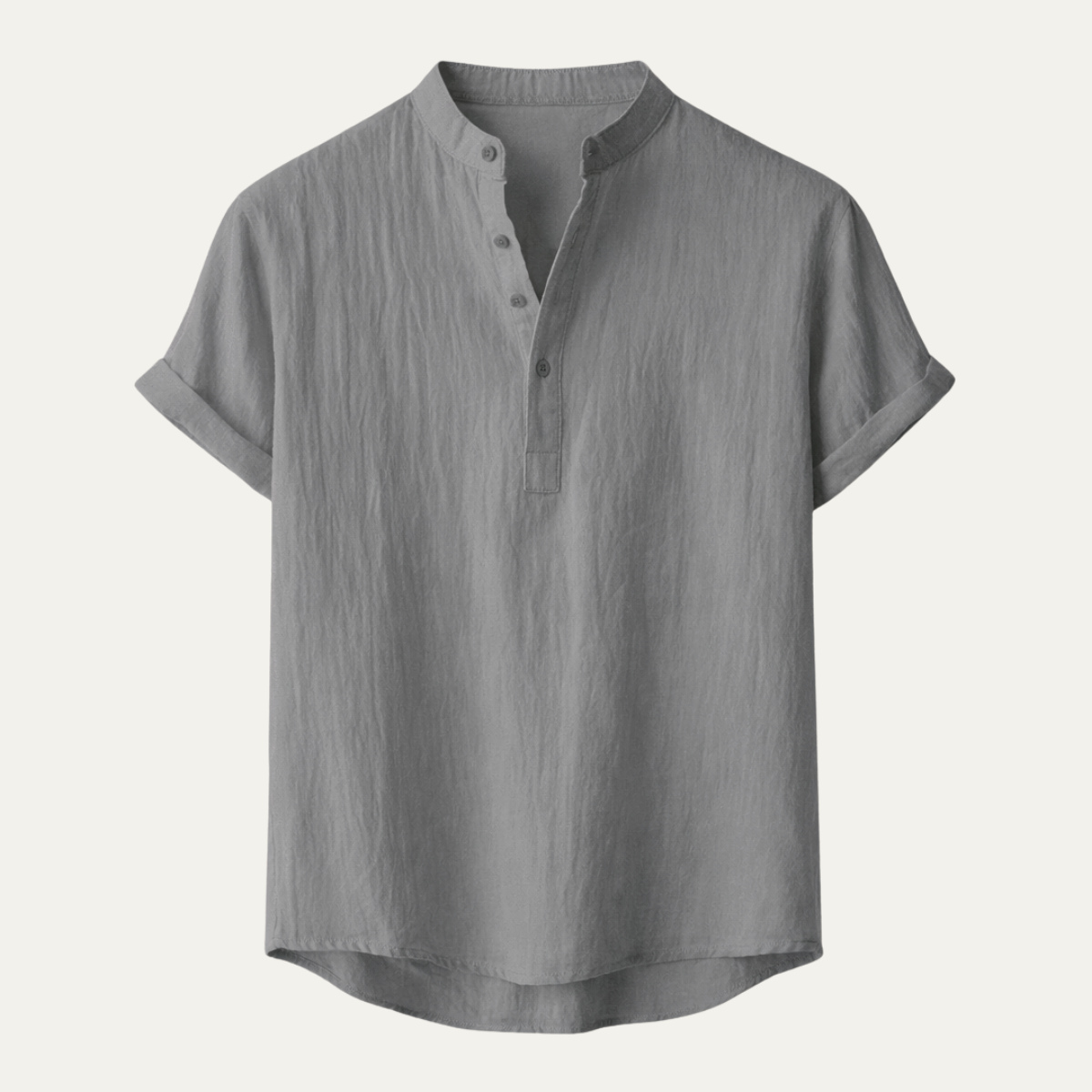 La Chemise Henley en Coton Lin d'Été pour Homme Regent