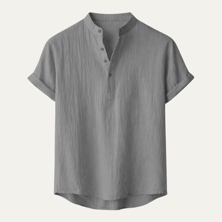La Chemise Henley en Coton Lin d&