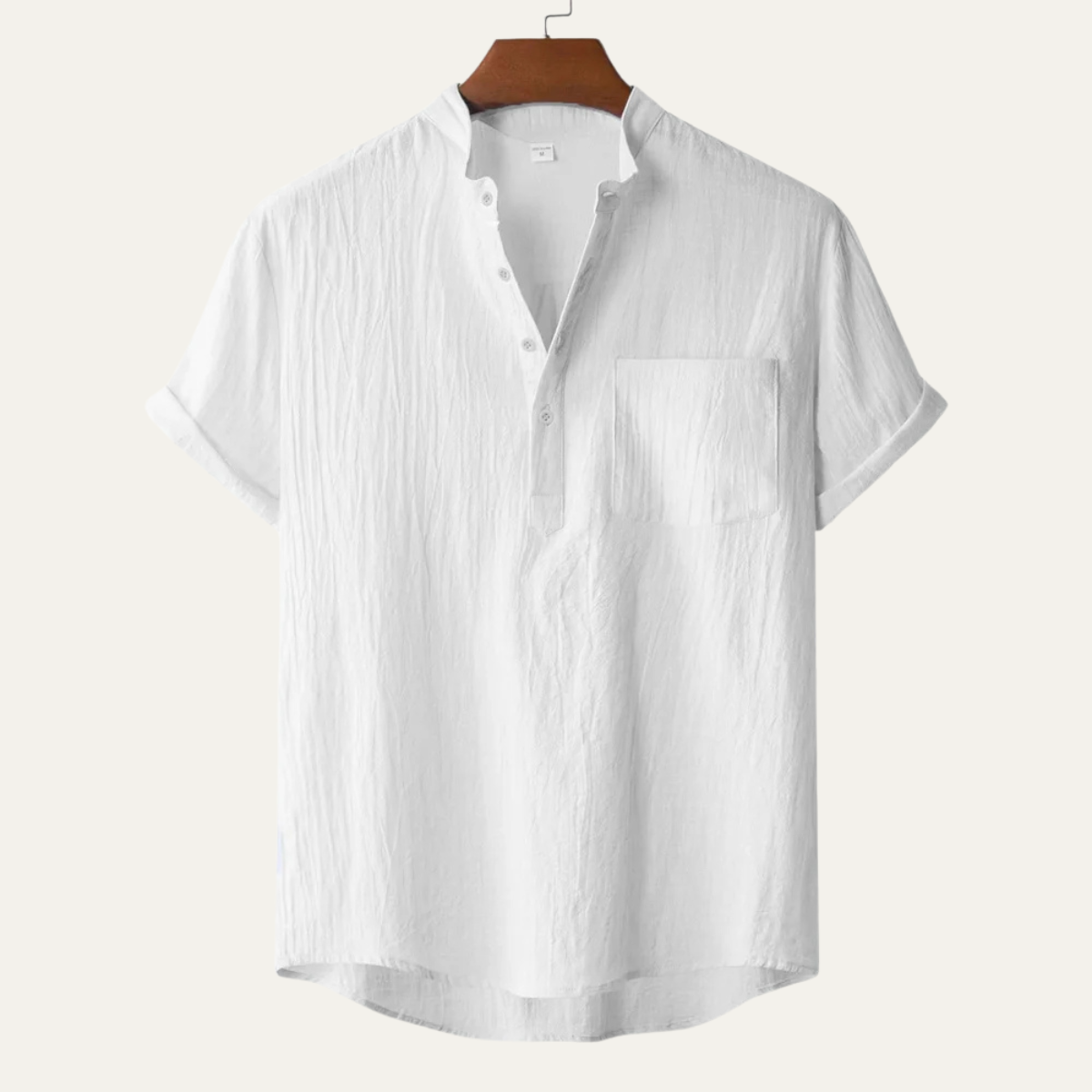 La Chemise Henley en Lin et Coton Respirant pour Homme Paddington
