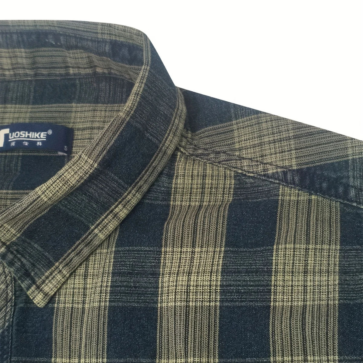 La Chemise Veste en Denim à Carreaux Vintage pour Homme Hawthorne Creek