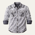 La Chemise en Jean Vintage à Boutons pour Hommes Windcrest