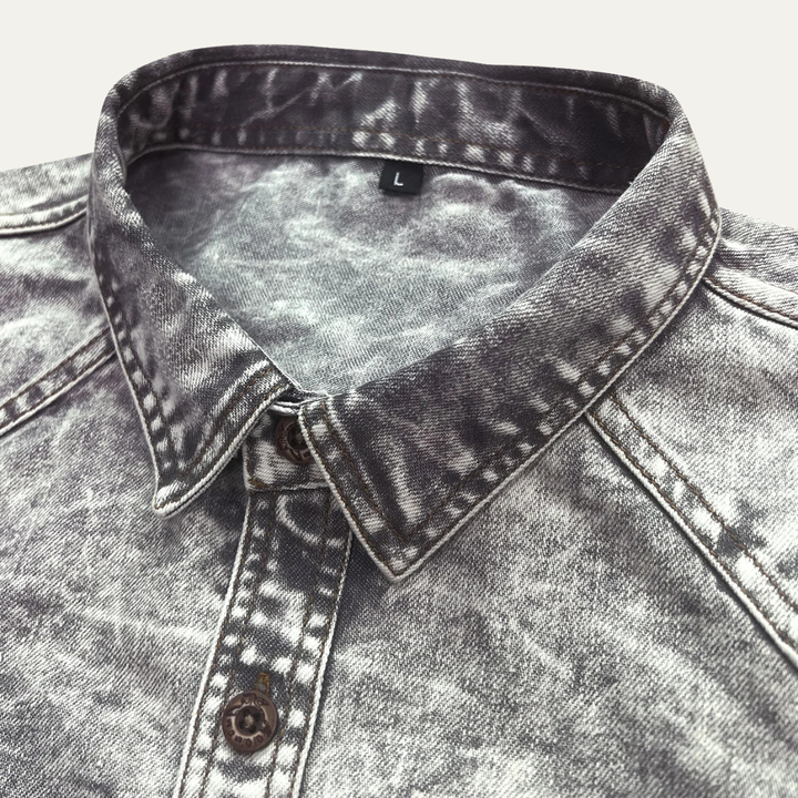 La Chemise en Jean Vintage à Boutons pour Hommes Windcrest