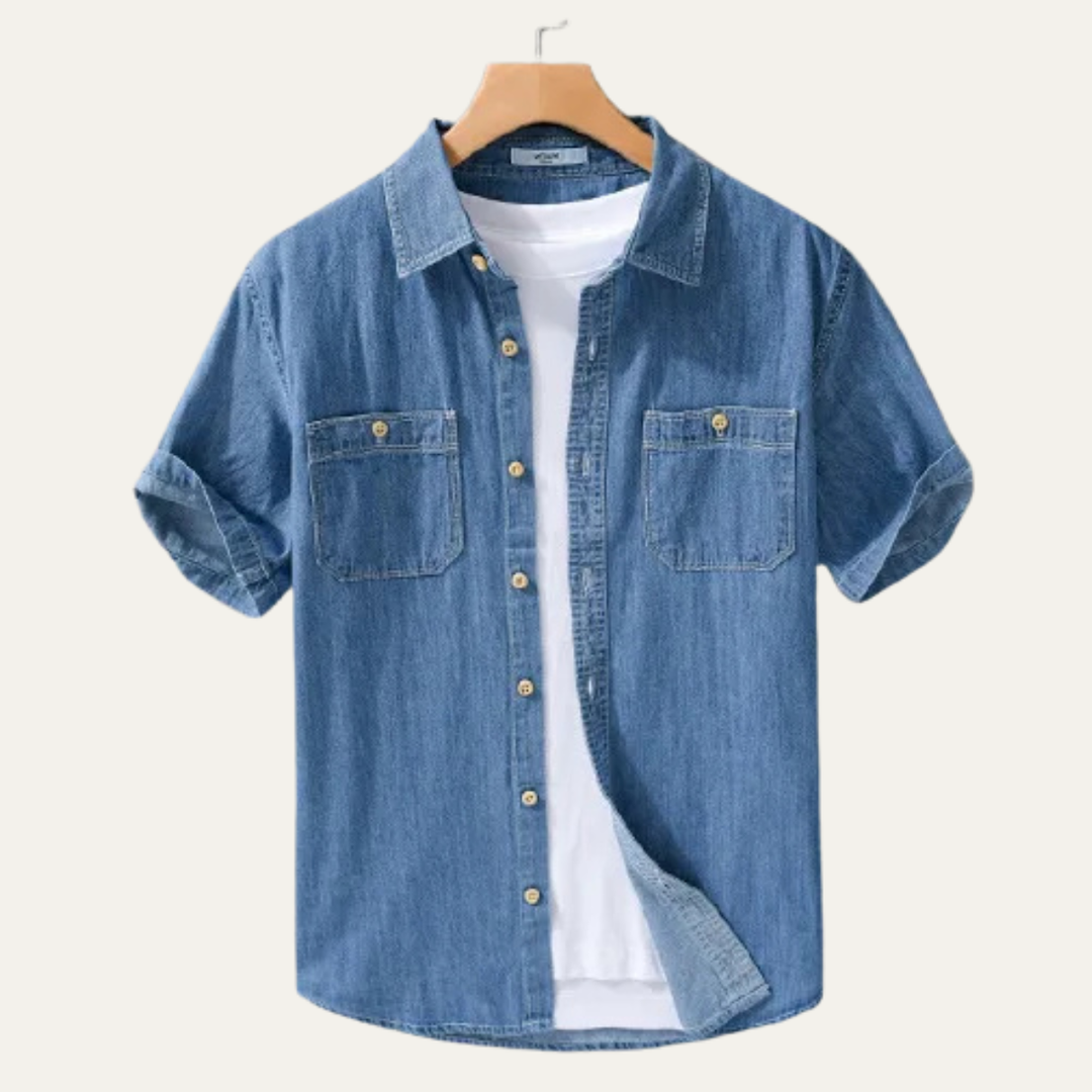 La chemise en denim décontractée pour homme Silvercrest Ridge en 100 % coton
