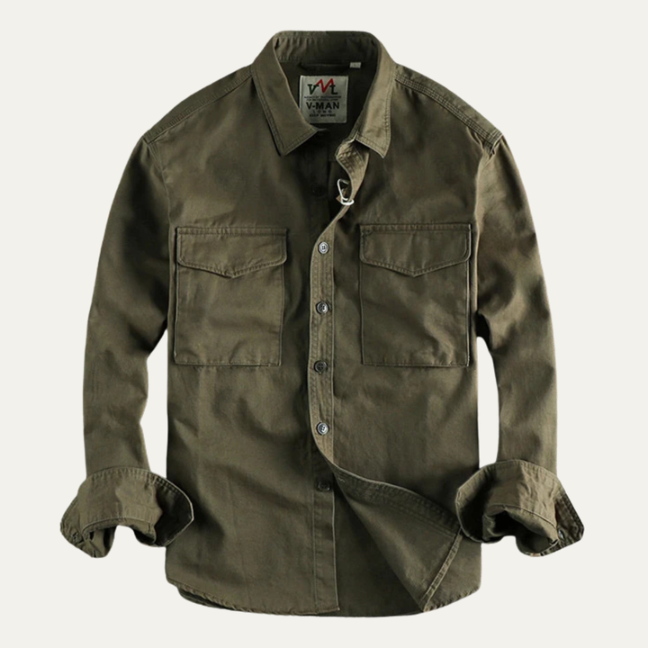 La Chemise de Travail à Boutons pour Hommes de Style Safari Oak River