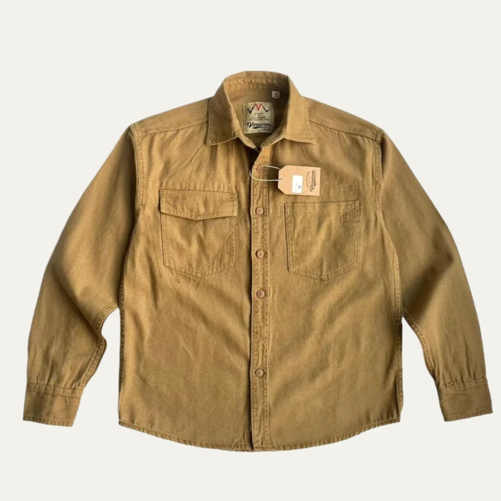 La Veste Chemise en Toile Lavée en Coton pour Homme Highwood