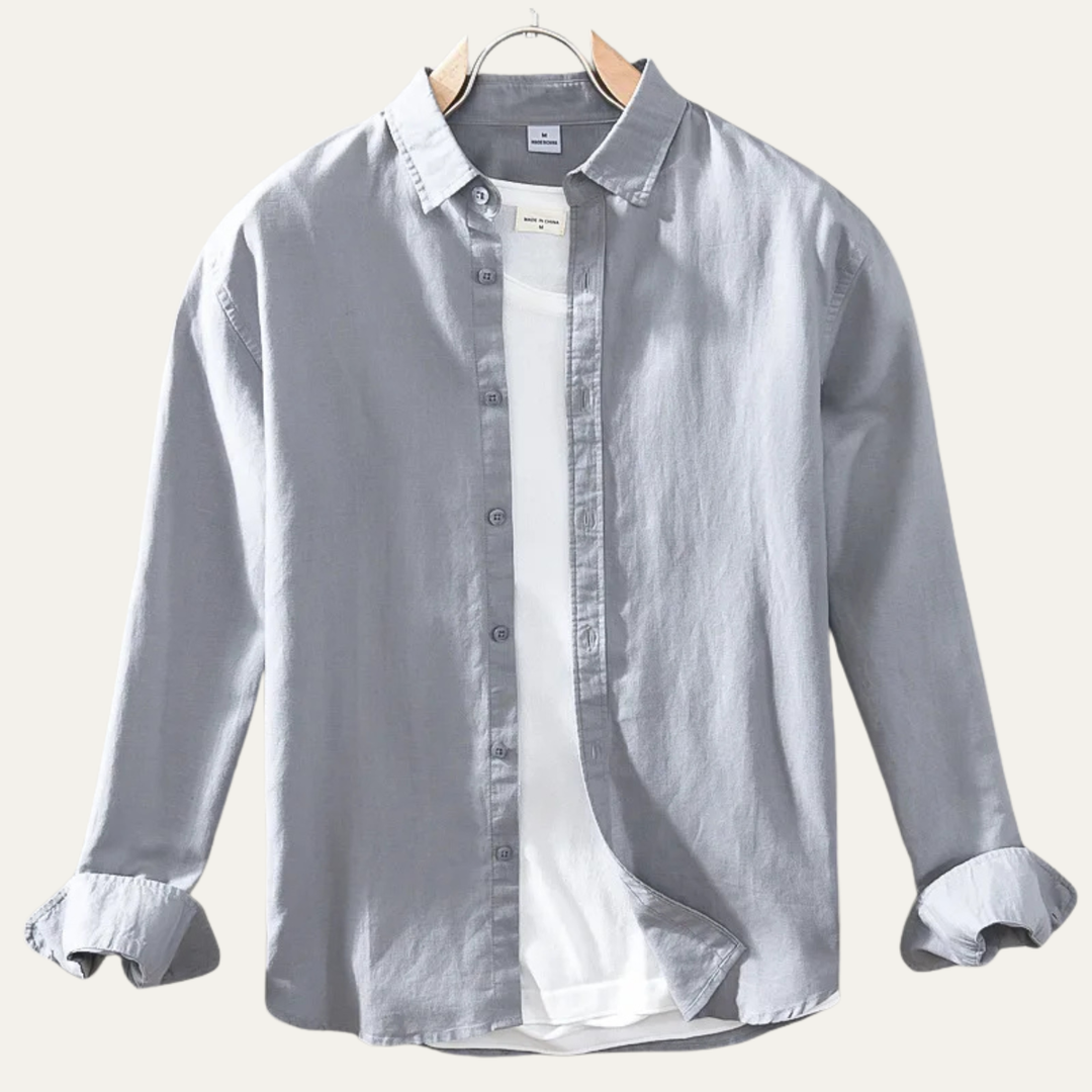 La Chemise Classique en Lin-Coton pour Homme Brookmoor