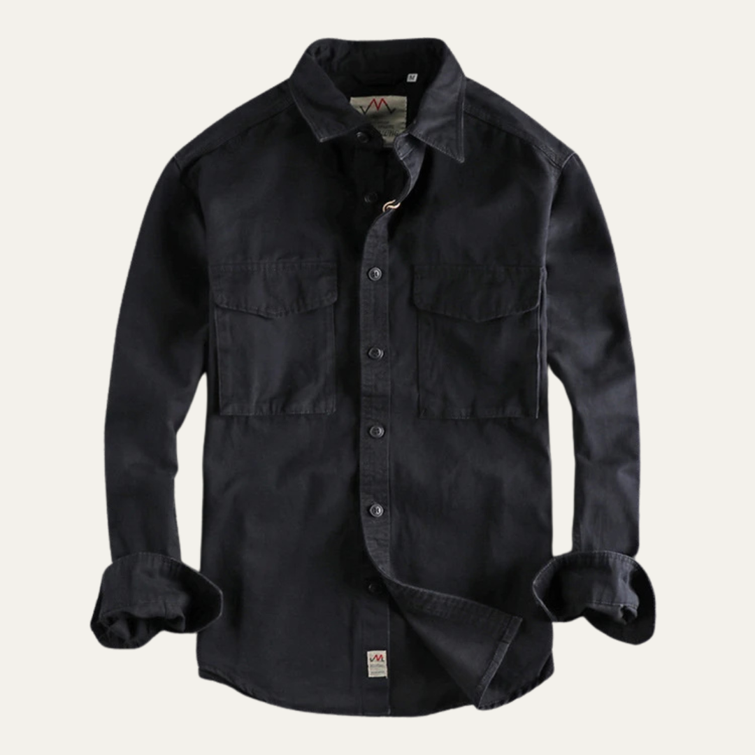 La Veste Chemise Cargo Vintage en Toile pour Homme Bellwood