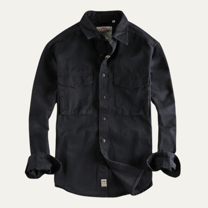 La Veste Chemise Cargo Vintage en Toile pour Homme Bellwood
