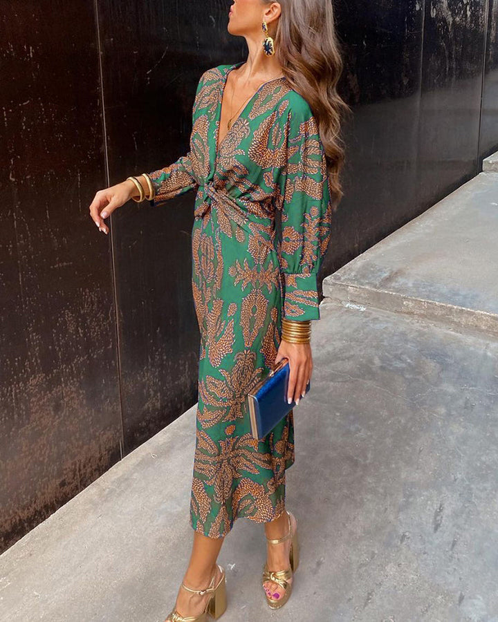 Julieta | Robe midi imprimée