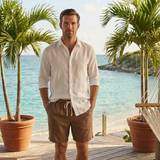 Les Shorts en Lin Rowley – Shorts à Cordon pour Hommes