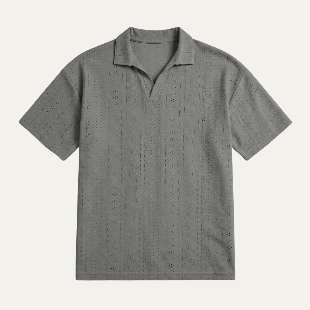 Le polo en tricot texturé pour homme Brookhurst