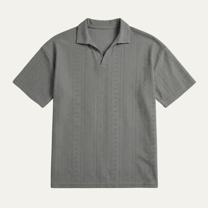 Le polo en tricot texturé pour homme Brookhurst