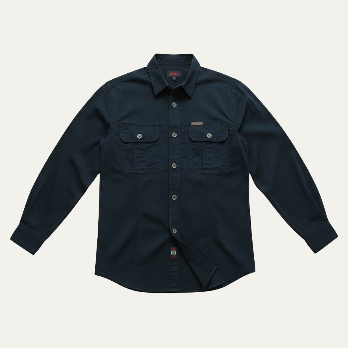 La Chemise Cargo Douce à Multi Poches de Couleur Unie pour Homme Cedarfield
