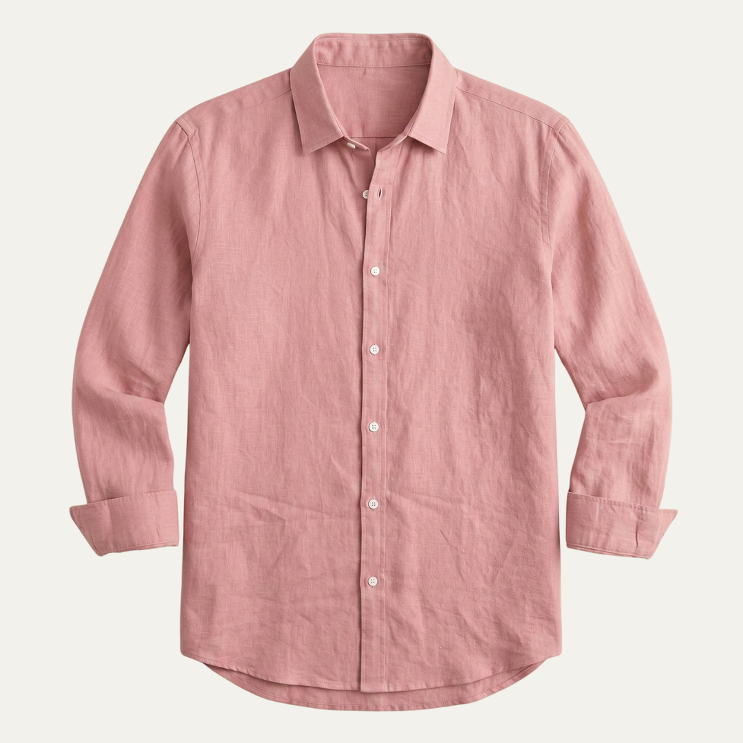 La chemise décontractée en lin pour hommes Glenpark Ridge