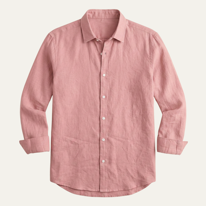 La chemise décontractée en lin pour hommes Glenpark Ridge