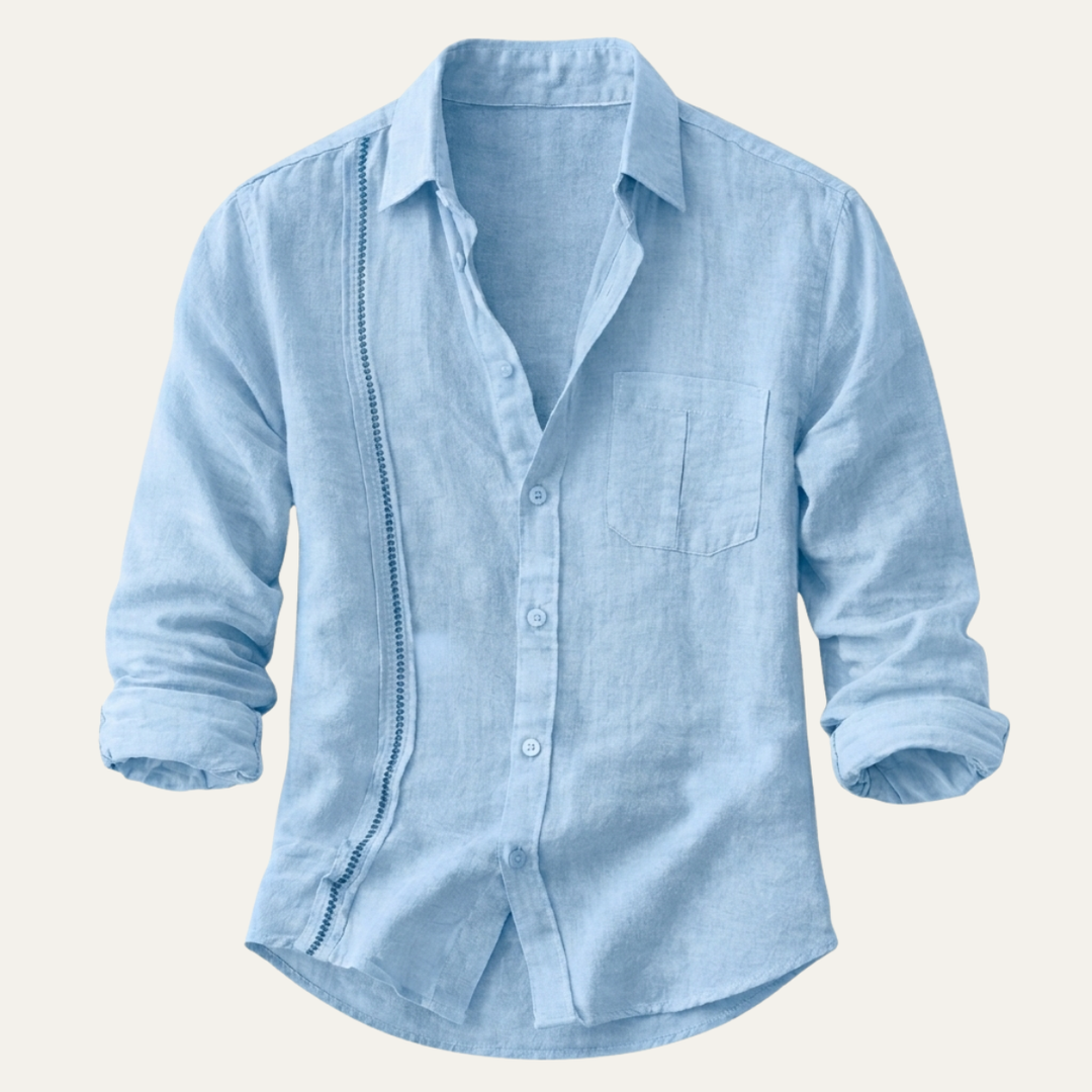 La Chemise de Plage Décontractée à Boutons pour Hommes Ridgehaven
