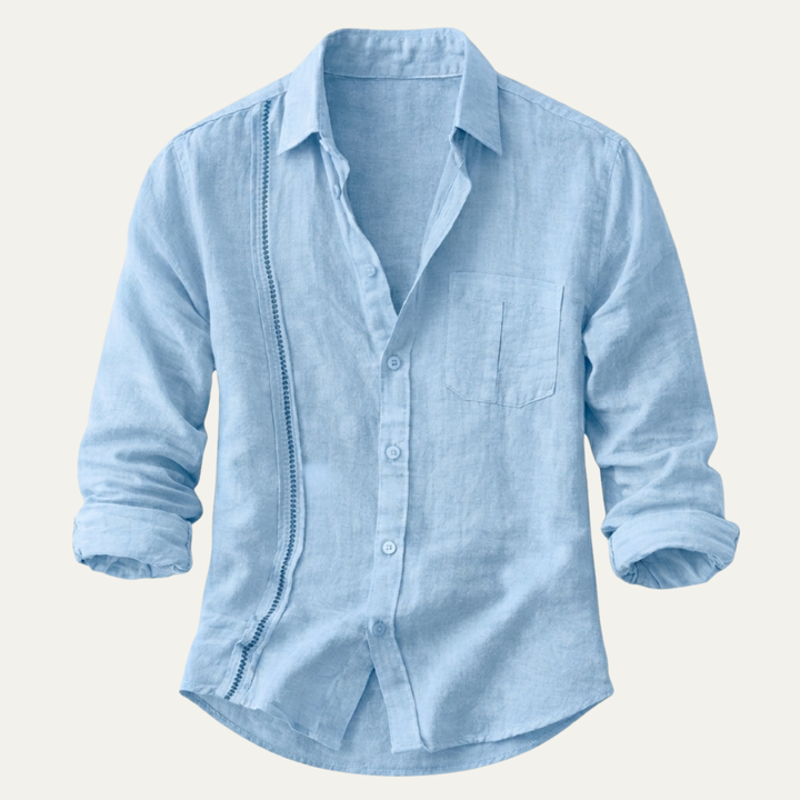 La Chemise de Plage Décontractée à Boutons pour Hommes Ridgehaven