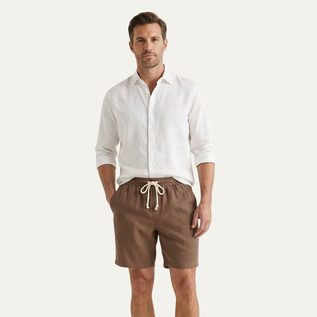 Les Shorts en Lin Rowley – Shorts à Cordon pour Hommes