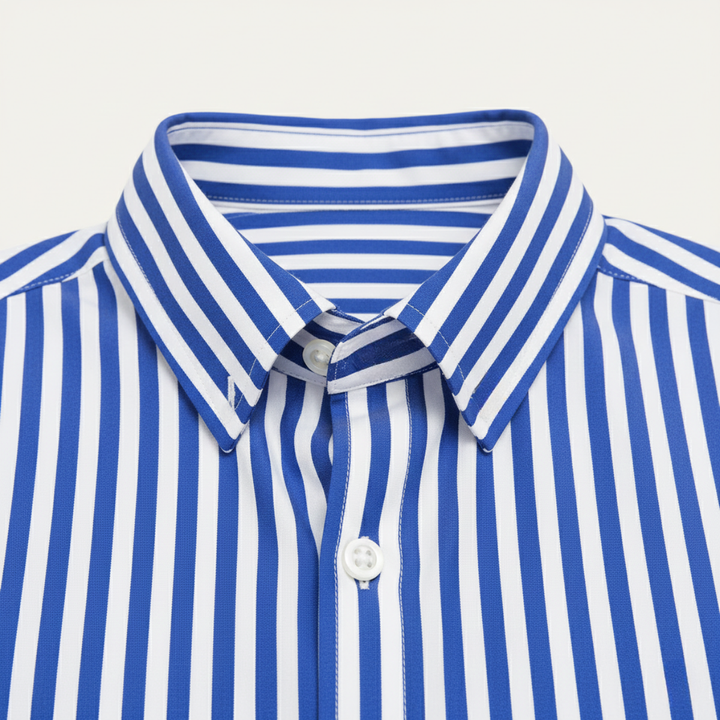 La Chemise en Coton Rayée de Londres pour Hommes