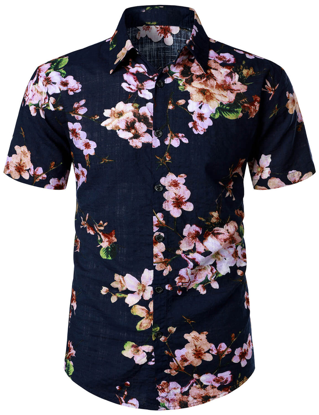 Chemise hawaïenne tropicale en coton floral pour homme
