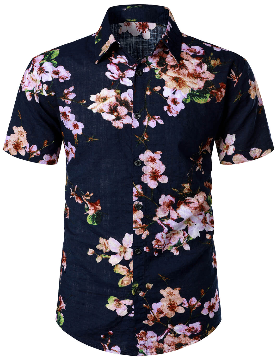 Chemise à Manches Courtes avec Imprimé Floral pour Homme