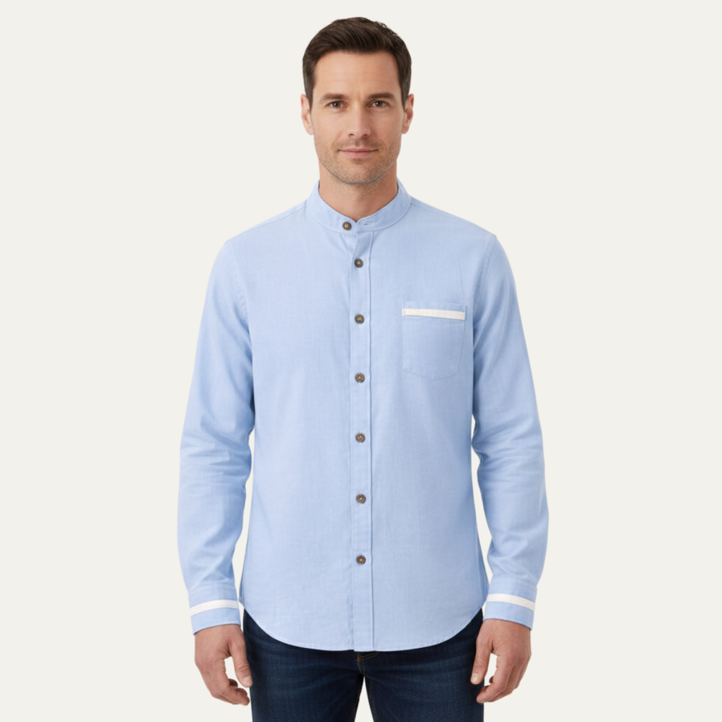 La Chemise d'Affaires à Col Montant pour Hommes Silverhaven Ridge