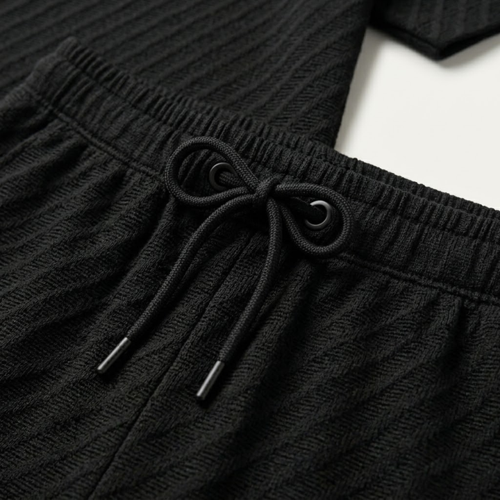 Le Set Polo &amp; Shorts Jacquard d&