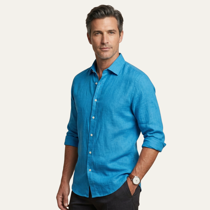 La chemise décontractée en lin léger d&
