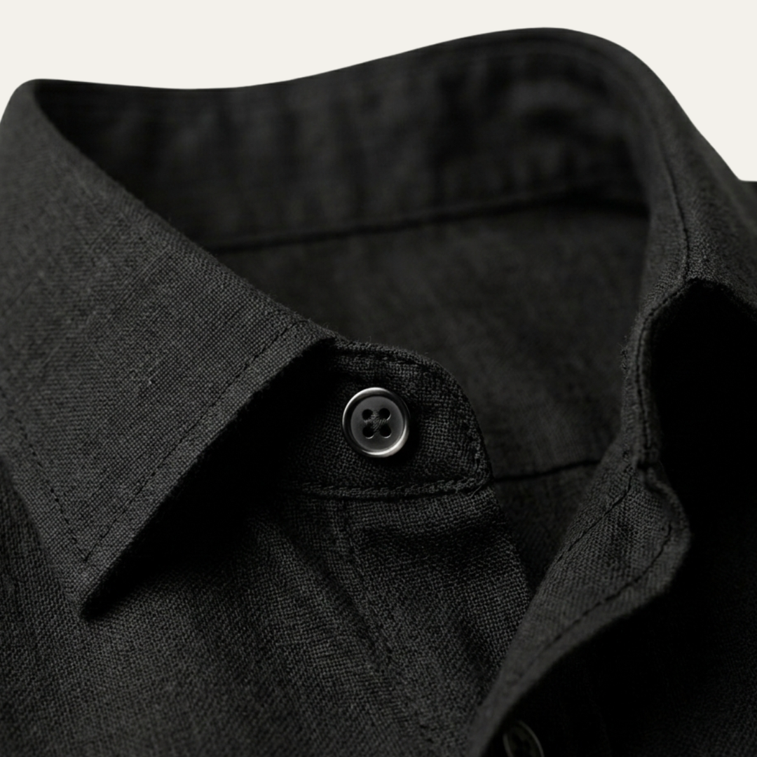 La Chemise Boutonnée en Lin Tendance pour Hommes Meadowrun