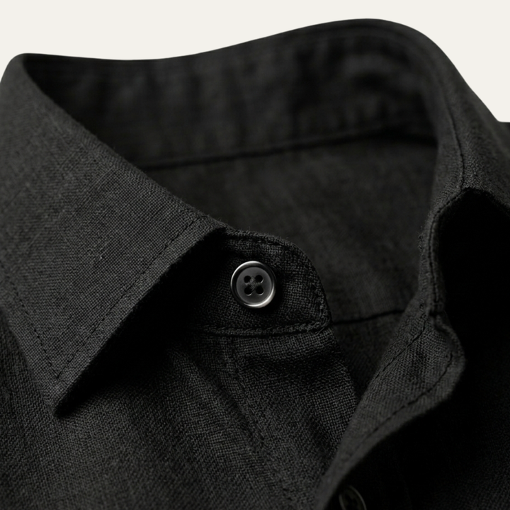 La Chemise Boutonnée en Lin Tendance pour Hommes Meadowrun