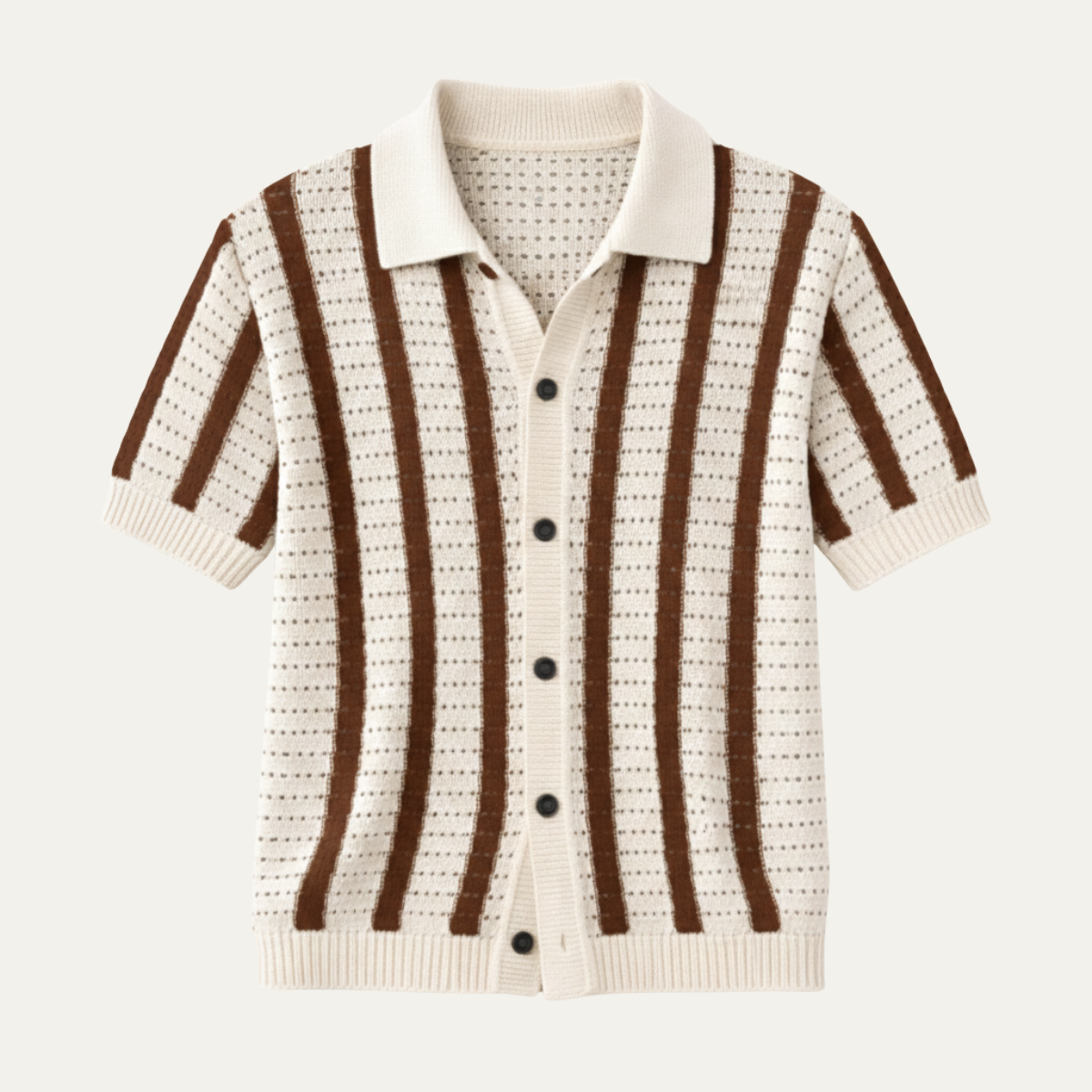 Le Polo Tricoté Rayé Respirant pour Hommes Bristol