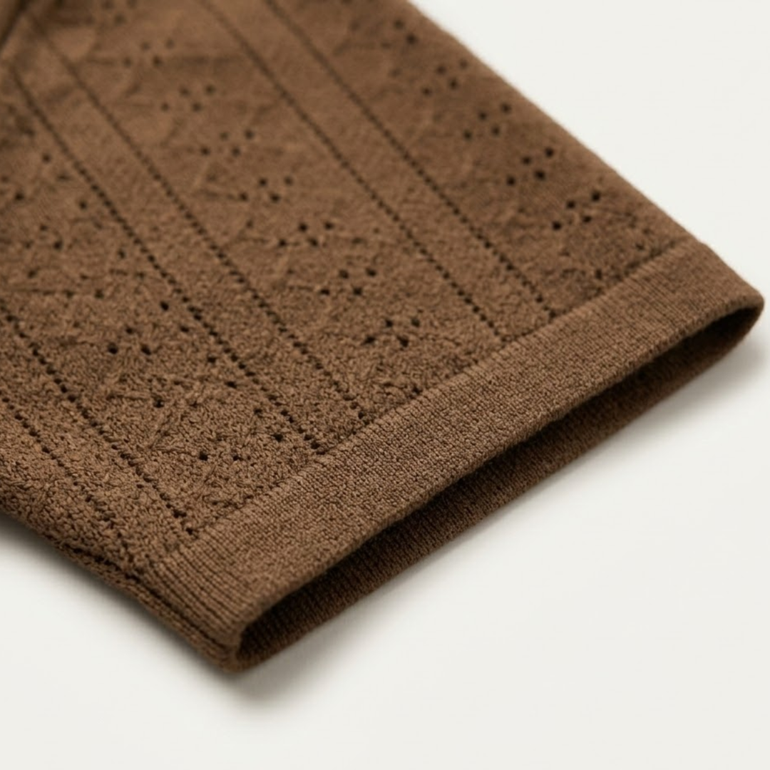 Le polo en tricot texturé pour homme Brookhurst