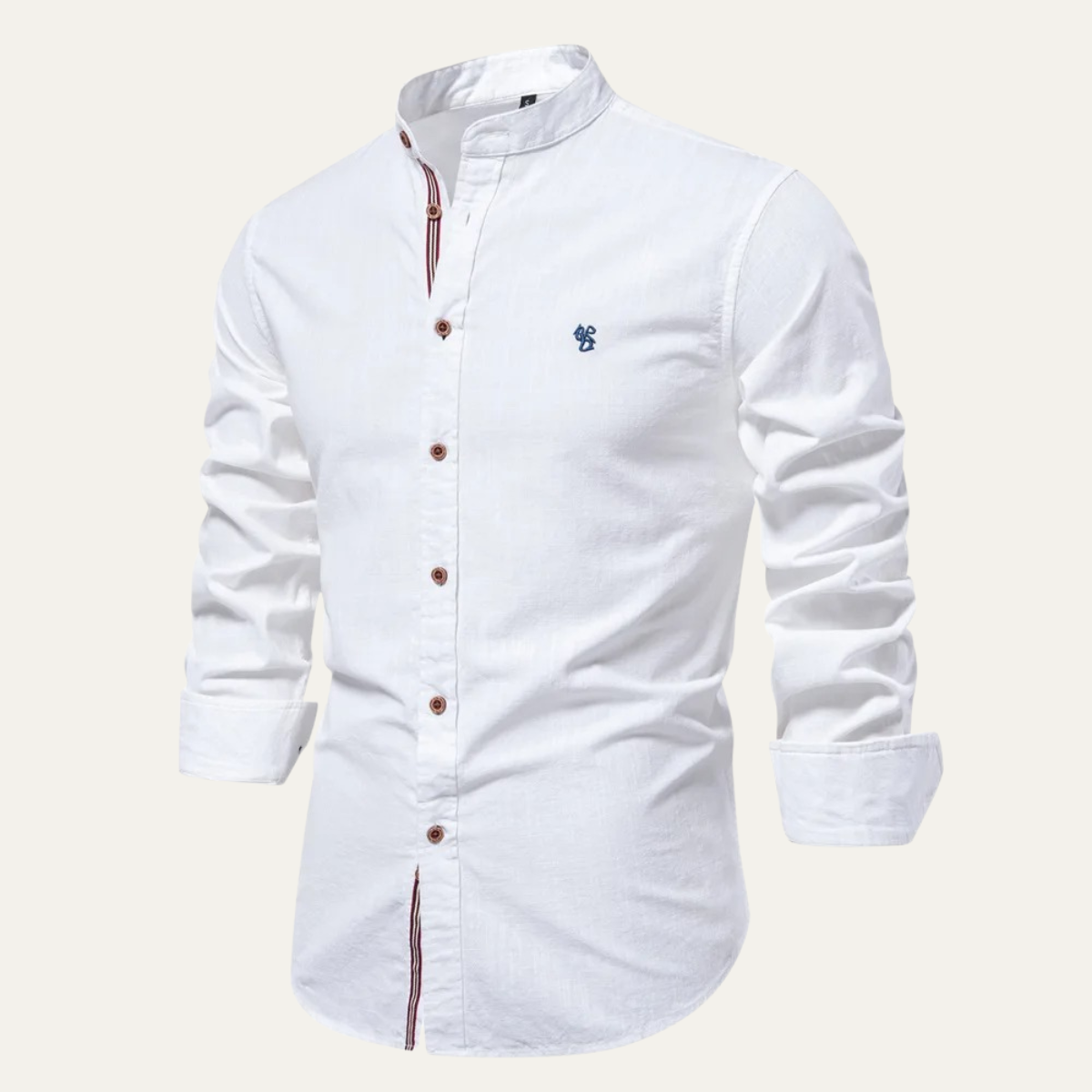 La chemise à col mandarin pour homme Biella