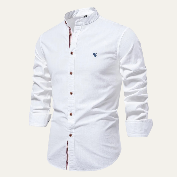 La chemise à col mandarin pour homme Biella