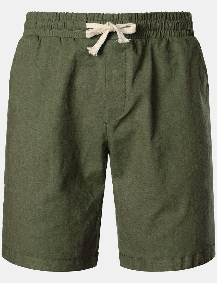 Short Homme Lin Coton Léger Respirant Casual