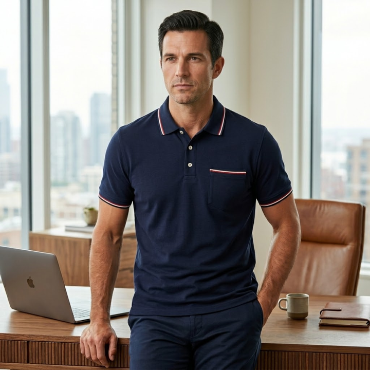 La chemise polo de golf intelligente pour hommes Brenton