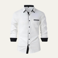 La Chemise Casual à Col Contrasté Vercelli pour Hommes